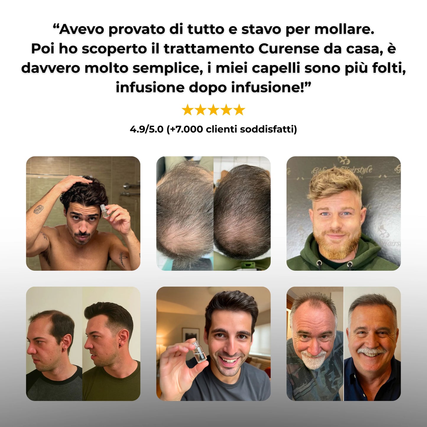 CURENSE - Sistema di micro-infusione per la ricrescita dei capelli